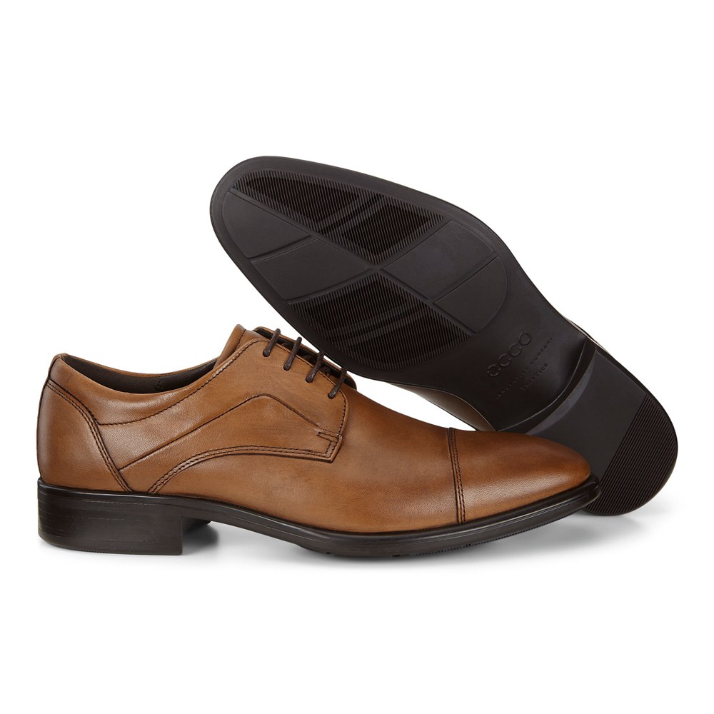 Zapatos Derby Hombre - ECCO Citytray - Marrom - DFO732965